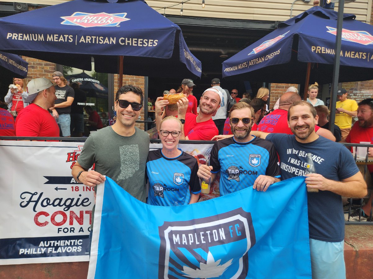 Supporting our leaf Sam at the hoagie eating contest <a href="/Mapleton_FC/">Mapleton FC</a> <a href="/IndyCityFutbol/">Indy City Futbol</a>