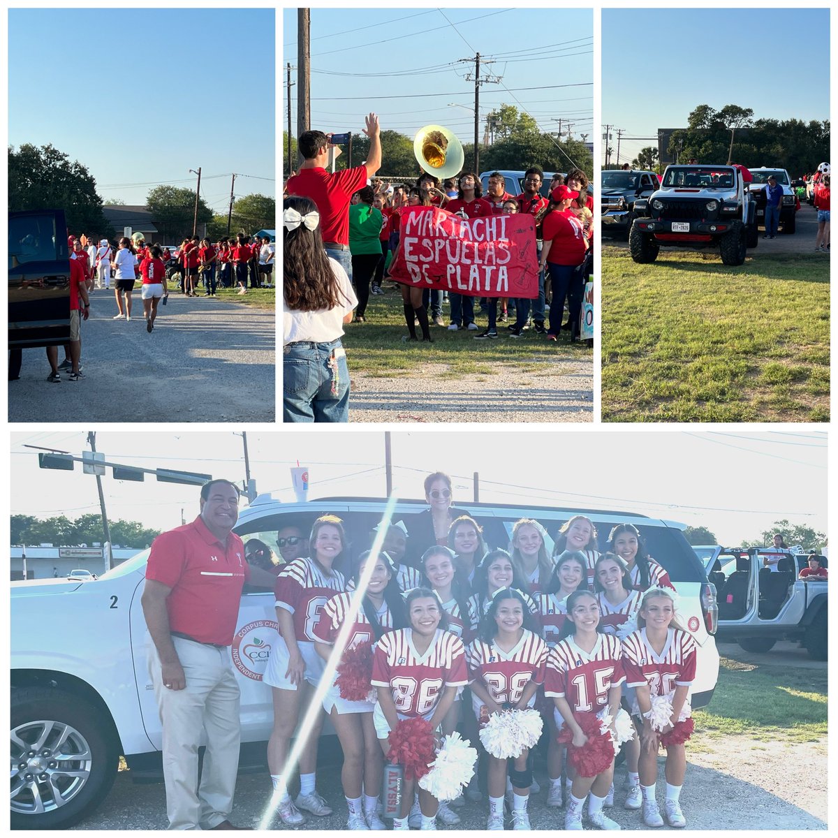 DrSandraClement's tweet photo. @wbrayhs Homecoming Parade is fantastic!! Go Texans!! #CCISDStrongerTogether #RayTexans @r0hernandez @ccleadservant @CcisdDon @DollyGTrolley @13bjmarshall https://t.co/ny50vXnniB