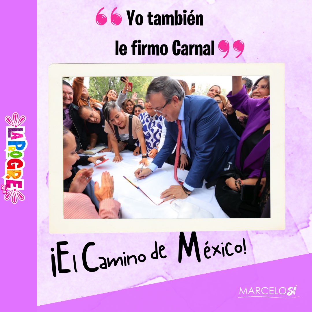 A donde tú vayas carnal, ahí estaré siempre firme, siempre por el Camino correcto, siempre por El Camino de México. 🇲🇽🥳🤗🤍🤍 <a href="/m_ebrard/">Marcelo Ebrard C.</a>