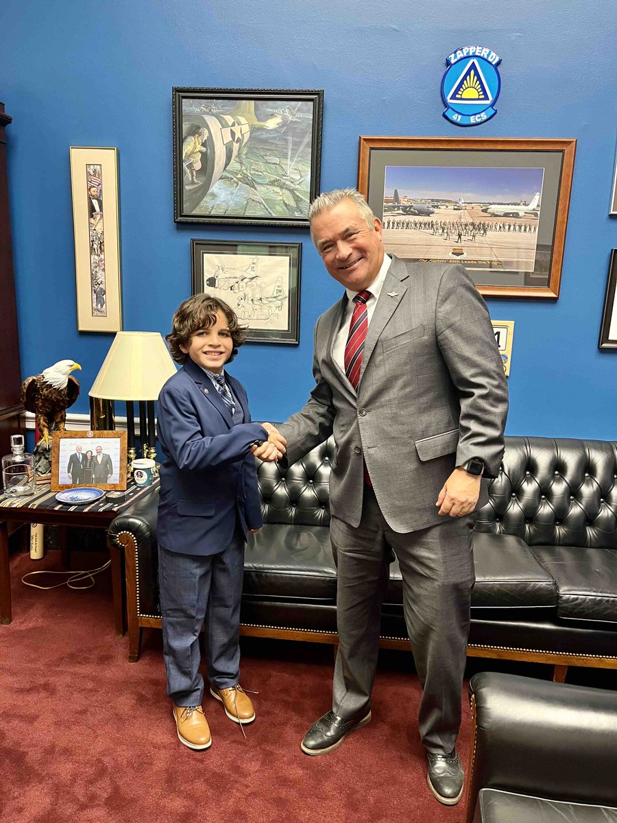 My guest of honor on the House Floor is Jack, Gold Star son of Army SFC Elis Barreto. Jack wants to be an actor, plays soccer, and loves video games. His father was the best of us, an American hero. We will always keep our commitment to our Gold Star families.