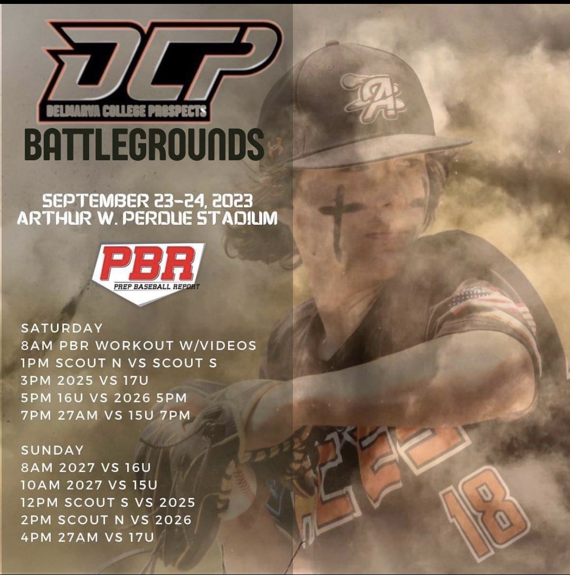 Jacob Smith (@jacobwsmith1115) on Twitter photo Excited to participate this weekend in the DCP Battlegrounds.
I will be pitching the 4th, 5th, and 6th innings for 17u against 2025 at 3 P.M.
<a href="/MattSwope19/">Matt Swope</a> <a href="/umbcbaseball/">UMBC Baseball</a> <a href="/CoachMamsUD/">Greg Mamula</a> <a href="/DWhigham7/">Dave Whigham</a> <a href="/DcpShowcase/">DCP Baseball</a> @PBRMaryland Excited to participate this weekend in the DCP Battlegrounds.
I will be pitching the 4th, 5th, and 6th innings for 17u against 2025 at 3 P.M.
<a href="/MattSwope19/">Matt Swope</a> <a href="/umbcbaseball/">UMBC Baseball</a> <a href="/CoachMamsUD/">Greg Mamula</a> <a href="/DWhigham7/">Dave Whigham</a> <a href="/DcpShowcase/">DCP Baseball</a> @PBRMaryland
