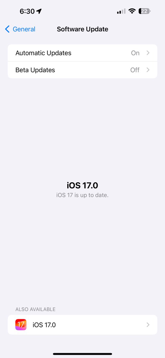 learningonx's tweet photo. For those who updated to the  iOS 17 betas and turned them off.. the official iOS 17 software is public and available for you to download at the bottom of your updating screen. 

#iOS17 #Apple #iPhone #iOS https://t.co/W5gH7o521H