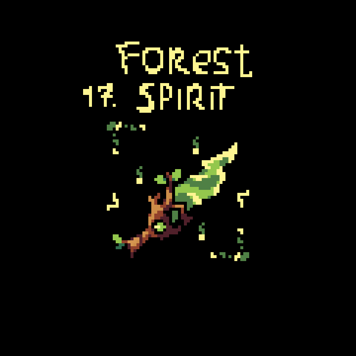 redfellow_'s tweet image. 17.  Forest Spirit 
#pixelart  #Swordtember2023  #ドット絵