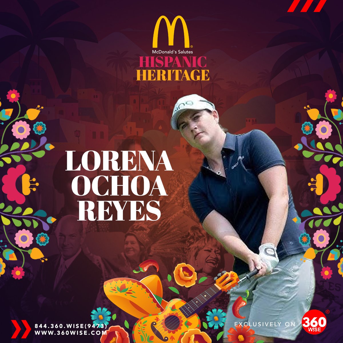 360WiSE's tweet photo. McDonald's Salutes : The contributions of Hispanic and Latino Americans to the country’s history, heritage, and culture. As part of this celebration, let’s remember and honor the journey of Lorena Ochoa Reyes, a trailblazer in the world of golf. https://t.co/BjKaQeROjD
#HispanicHeritageMonth #McDonaldsHHM2023
#360WiSE