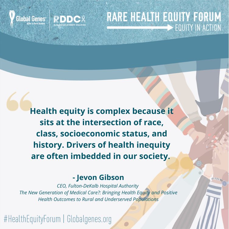 GlobalGenes's tweet photo. A groundbreaking quote from Jevon Gibson, CEO of Fulton-Dekalb Hospital Authority during “The New Generation of Medical Care” panel discussion.
Tune into sessions live here: https://t.co/ZlUdBumw54
#WeekinRARE #HealthEquityForum #HealthEquityinRARE #diversityandinclusion
@TheFDHA https://t.co/13evu9EjGp