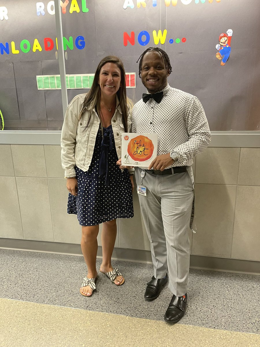 KJenningsJr's tweet photo. We celebrated dot day. I got to be a guest reader in some classes and it was AMAZING!!! https://t.co/szpceDmsgM