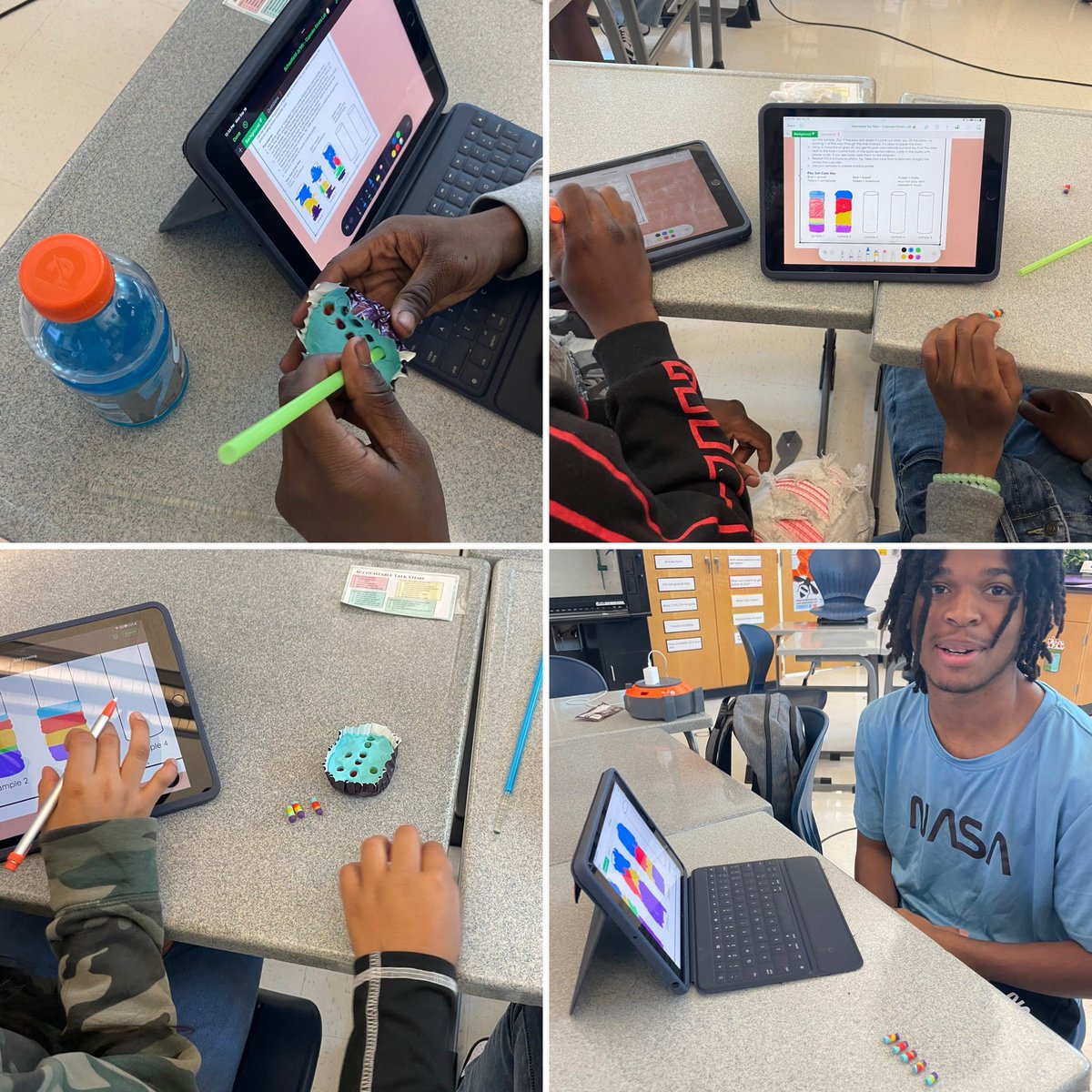 Geology Rocks 🪨 Modeling taking core samples with straws and play doh to analyze rock layers ⛏️<a href="/PHSWarriors1957/">PHS Warriors</a>