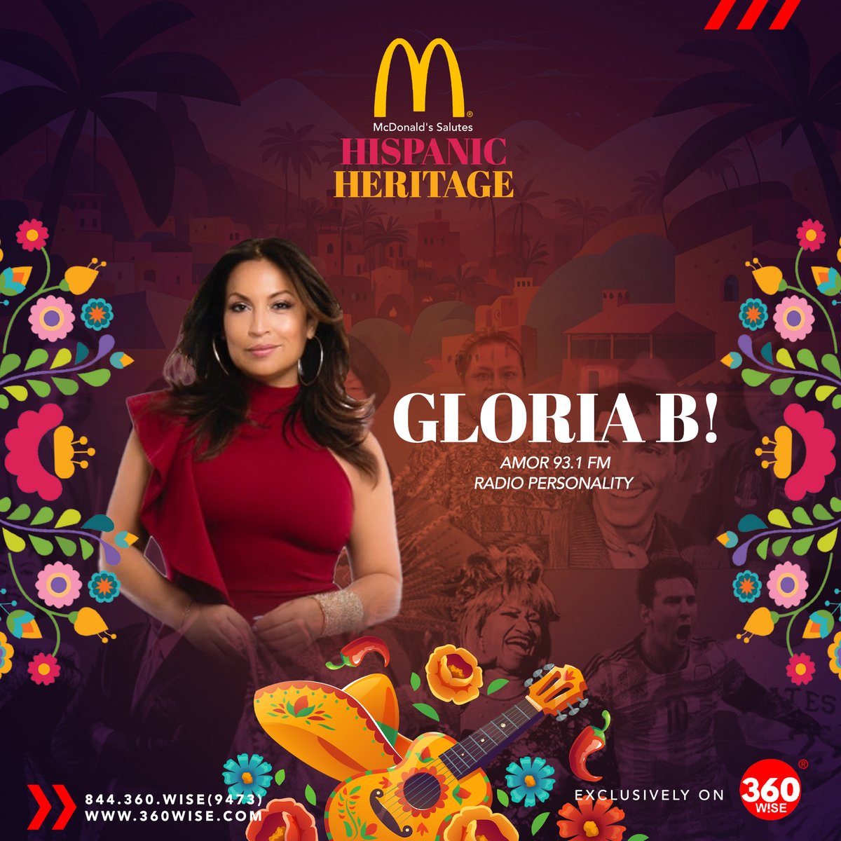 Iam360Wise's tweet photo. MacDonald's Salutes: Gloria B’s early life was steeped in Hispanic culture. Growing up, she was surrounded by the rich traditions, customs, and values of her community and traditions that celebrated Hispanic heritage. https://t.co/THdL5rbivB
#HispanicHeritageMonth #McDonaldsHHM2023
#360WiSE