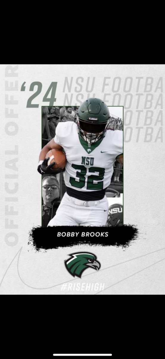 BobbyBrooks69's tweet photo. After a great conversation @OLCoachTaylor blessed to receive offer from NSU!!! @CoachLang7 @micklang12 @CoachAllenPotts @Robcast70 https://t.co/j1ZDeIm9oz