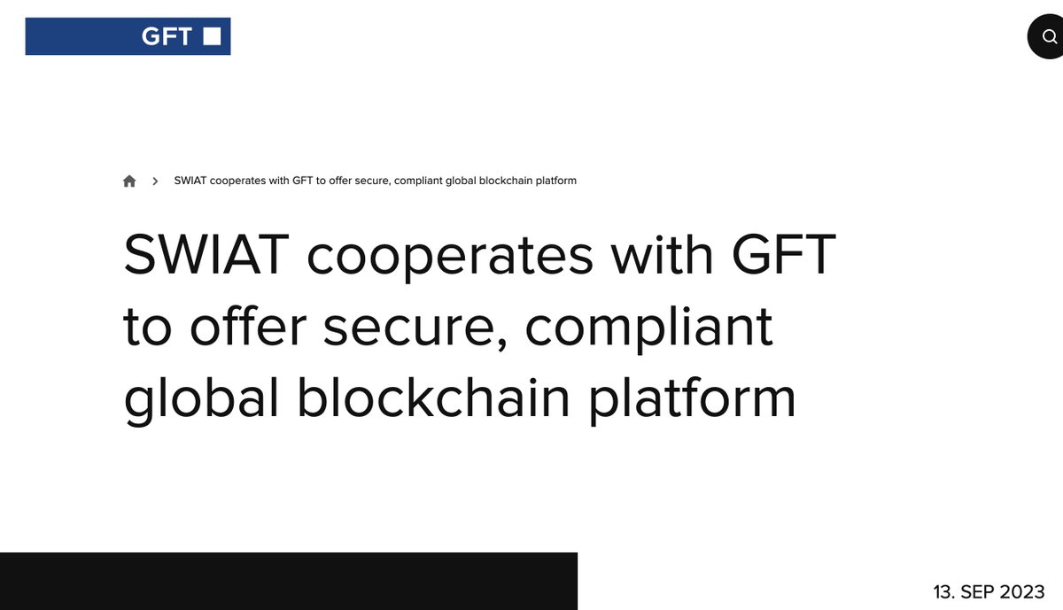 CDemanincor's tweet photo. Massive growth ahead in blockchain & DLT! European tokenized assets to surge 60% p.a., hitting 3 trillion euros by 2030. SWIAT & GFT partnership sets global standards, ensuring seamless execution. #BlockchainGrowth #DLTRevolution https://t.co/zpiVwyKRf7