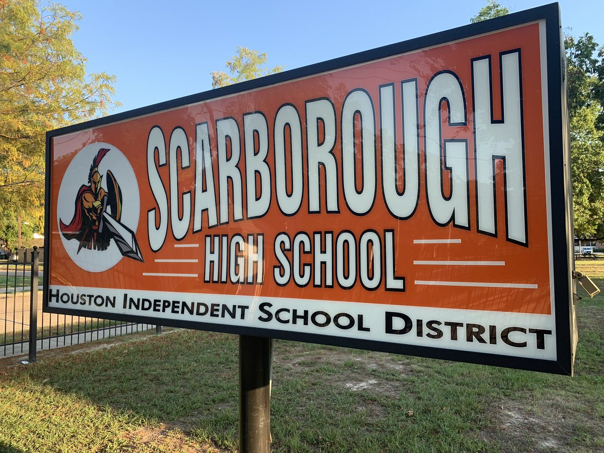 Visited with the <a href="/scarboroughHTX/">Scarborough High School World Language Magnet HISD</a> football team today. The Spartans are 3-0 for the first time since 2001. Story coming this week. #txhsfb