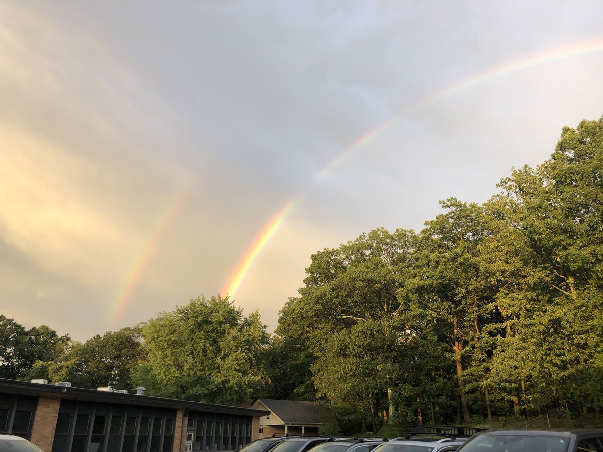 Double rainbow night