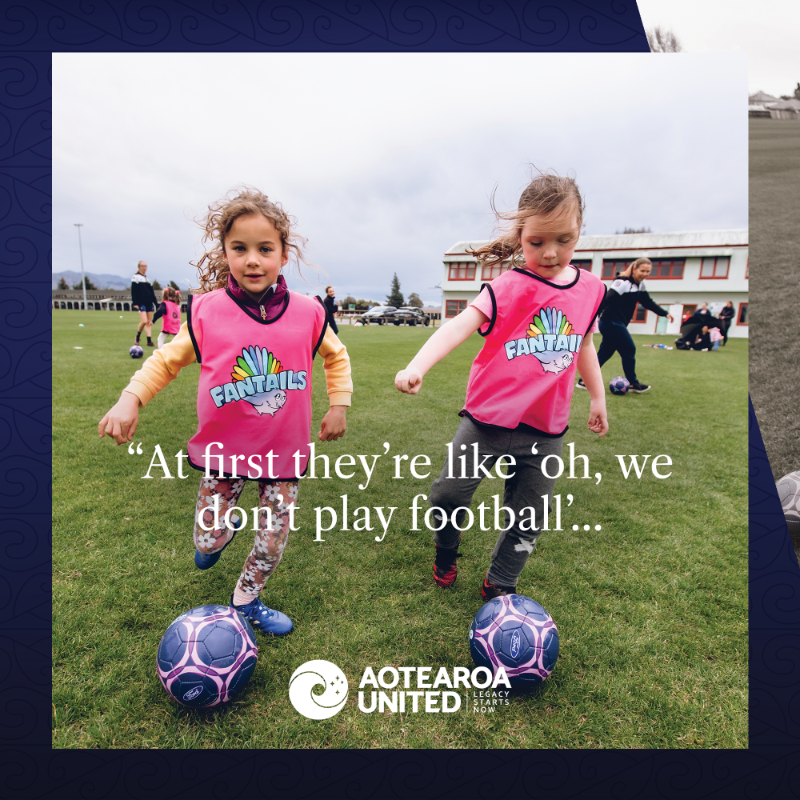 NZ_Football's tweet photo. In the wake of the @FIFAWWC, girls all over 🇳🇿 are discovering the community and confidence the beautiful game offers 🙌

Fantails, one of our legacy programmes, is creating that environments. Discover how it's been embraced by one @MainlandFooty town 🤩

#LegacyStartsNow