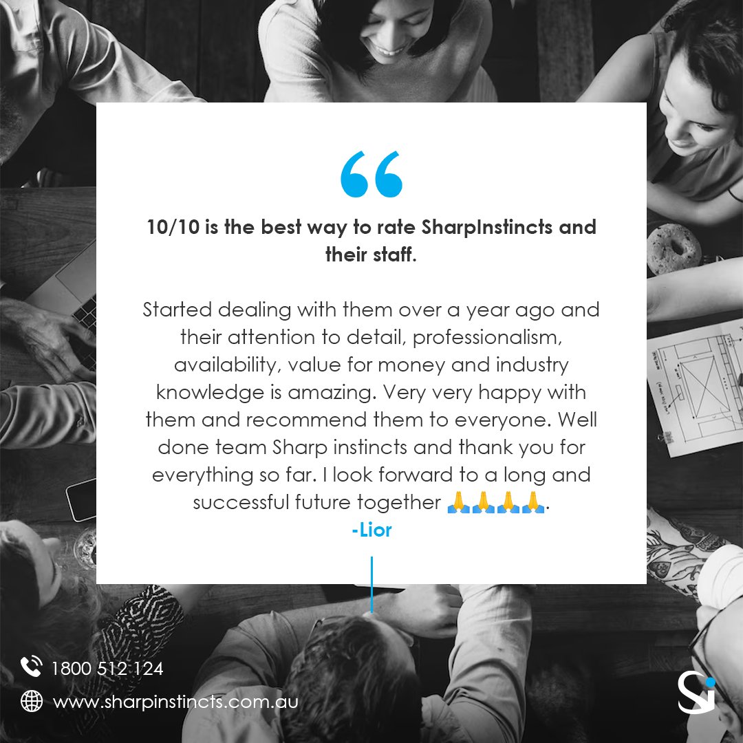 Sharp_Instincts's tweet image. What a review to receive! This a HUGE part of our competitive edge, and just one of the many reasons you should partner with us for your digital marketing strategy today!🤩🙏
.
If you’ve worked with us to leverage your business’ online presence, we would love to learn of your ...