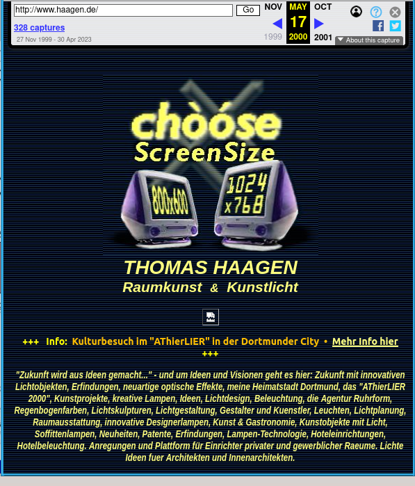 lightsbytes's tweet photo. Original #2000th archived #ThomasHaagen Homepage via #WayBackMachine 23 years ago https://t.co/sWVrwbPdJe https://t.co/8qAjh7S7ou
