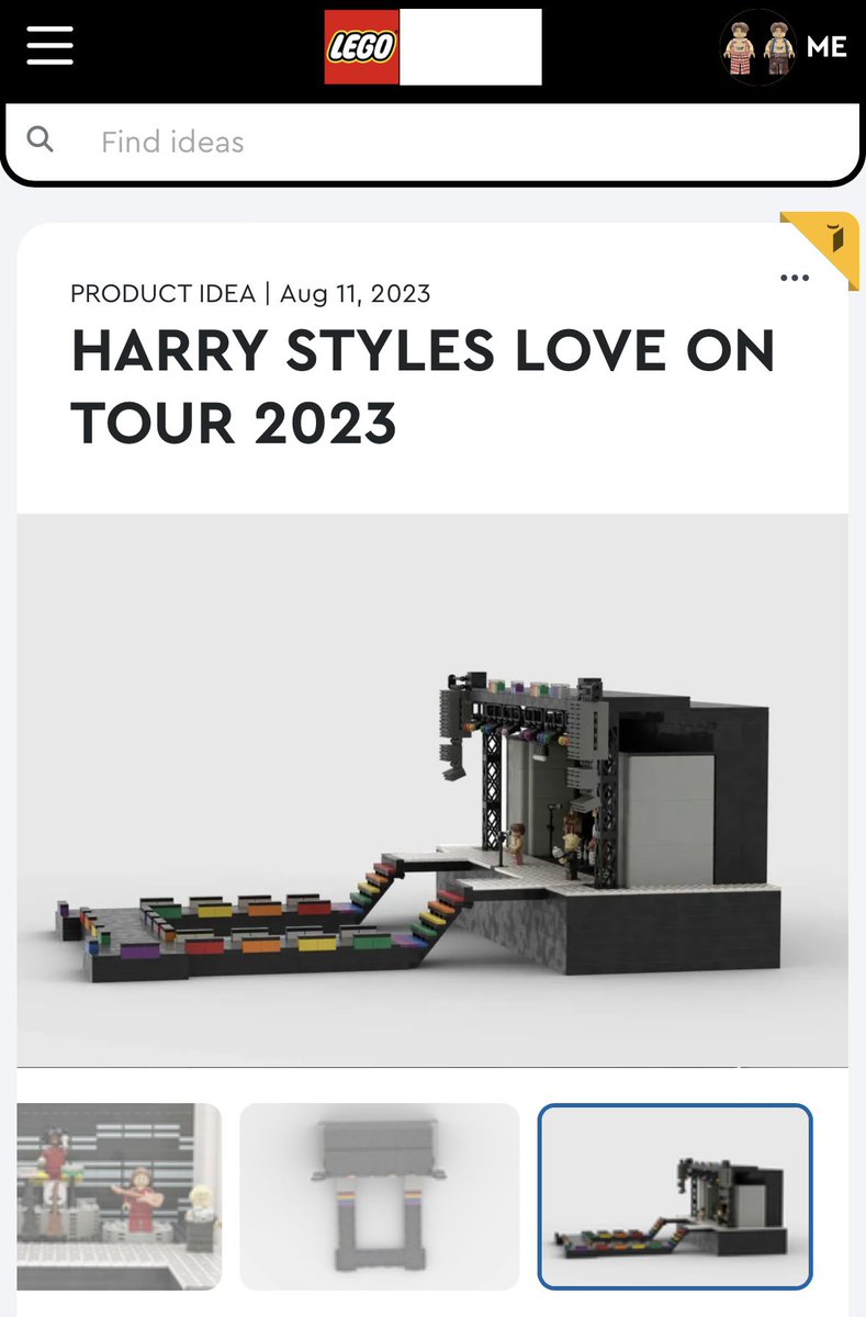 SUNFLOW3RVOL33's tweet photo. I’ve added some updates to my Harry Styles Love On Tour 2023
Lego set! Please support&amp;share-it could be made into a real set!Thanks! https://t.co/2EaaS6ZFSV #HarryStyles #loveontour2023 #hslot #tpwk #forharries #hazza #legoideas #support #onedirection #harryshouse #asitwas #hs3 https://t.co/Pw6SNVJrkk