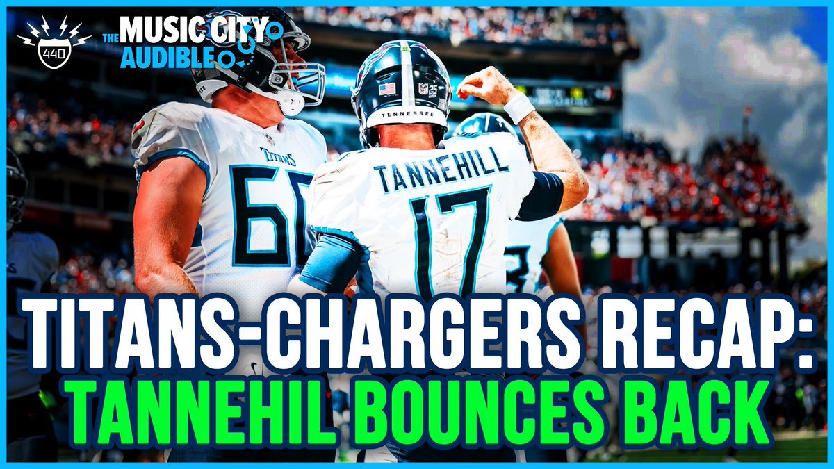 NEW POD: Recapping the #Titans 27-24 OT win vs the Chargers • Tannehill bounces back • Tim Kelly’s offense • Timely stops by defense And much more! ⬇️⬇️ 🎧 podcasts.apple.com/us/podcast/mus… 📺 youtu.be/YU-lOSsScRE?si…
