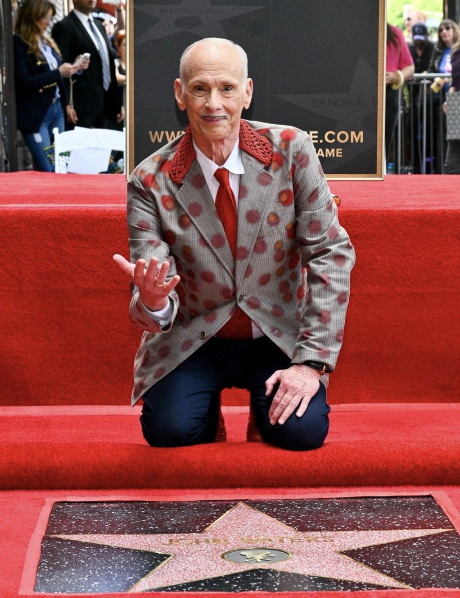 highbrow_nobrow's tweet image. 🎬John Waters was honored with a star on the Hollywood Walk of Fame today.⁠