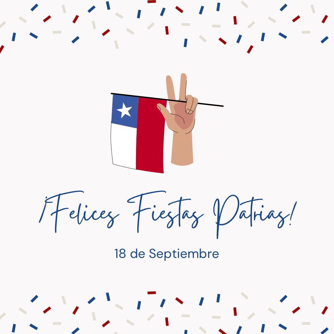 Les deseamos una ¡Felices #FiestasPatrias! Que disfruten mucho esta celebración con sus seres queridos y se cuiden a la vez. Recuerda pasar las llaves si bebes. En tus cuidados incluye tomar agua 😉🎉
¡Gracias por preferirnos en estas fiestas!
#Saluda la Familia Carnes Bilbao.