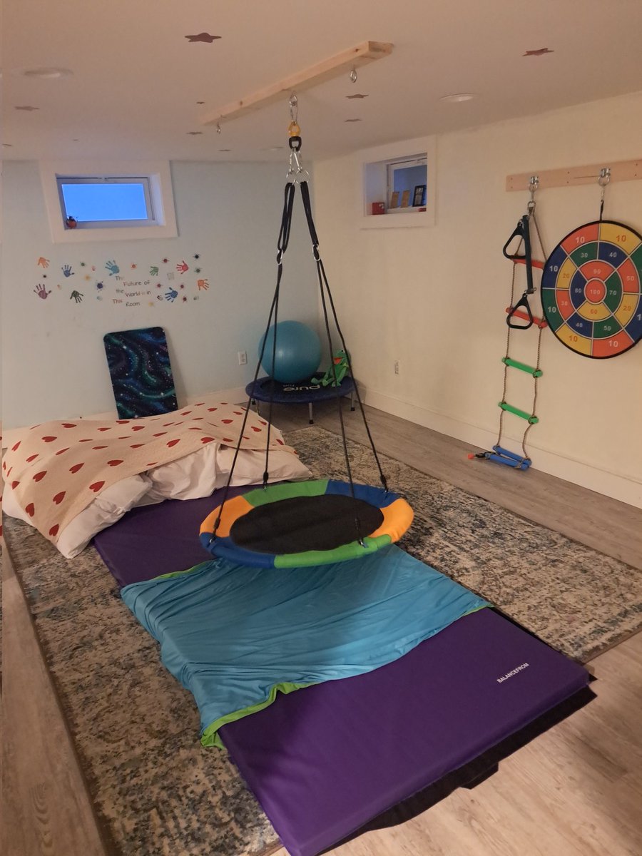My Sensory gym in Closter NJ is almost ready!!!! #occupationaltherapy #sensoryprocessingdisorder #pediatrics