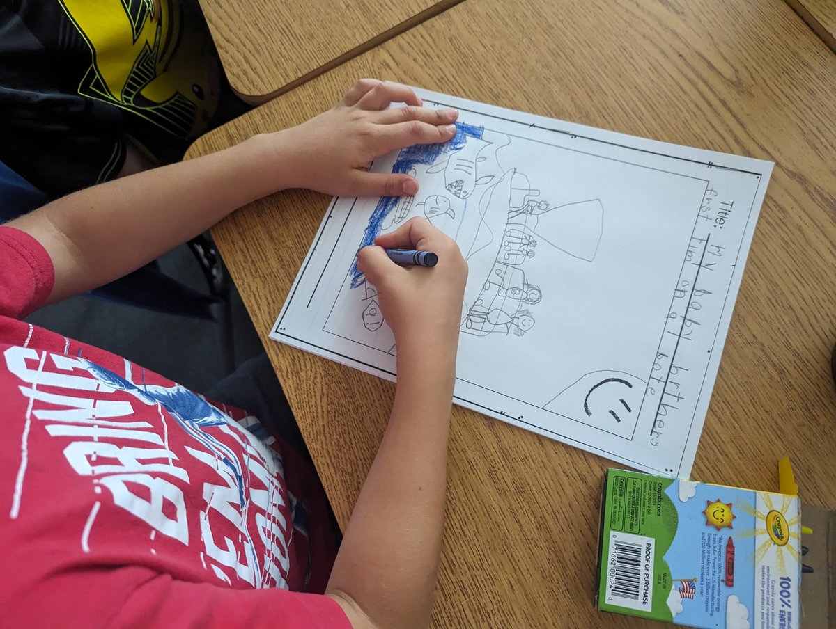 FirstiesIn5's tweet image. Working on our title and cover pictures today in Room 5. These learners are so creative and so detailed! #bestdayever #writewritewrite #literacystudio @EllinKeene @LPSFranklinElem @LIBERTYSCHOOLS
