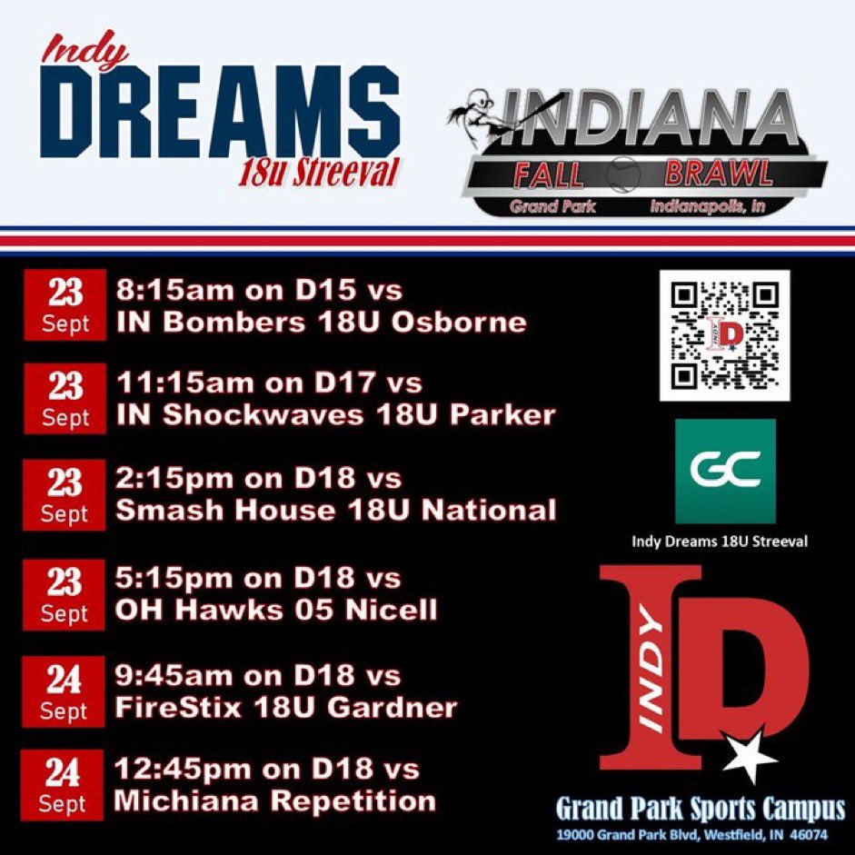 First tournament of the season!! <a href="/DreamsIndy/">Indy Dreams 18U Streeval</a> <a href="/IndyDreamsSoft1/">Indy Dreams Softball</a> <a href="/IndWesSoftball/">IWU Softball</a> <a href="/SAUCougarsSB/">Spring Arbor Softball</a> <a href="/Huntington_SB/">Huntington Softball</a> <a href="/MastodonSB/">Purdue Fort Wayne Softball</a>