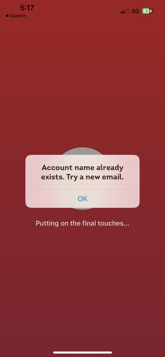 tazzteacher's tweet photo. @Wendys 1. The account does not, in fact, exist. No recovery email arrives.
2. Wendy’s does not appear to use usernames, only emails.
3. It says the NAME already exists, but says to use a different EMAIL. This is inconsistent.

What’s with the nonsensical error, @Wendys? https://t.co/A66ChXZkpc