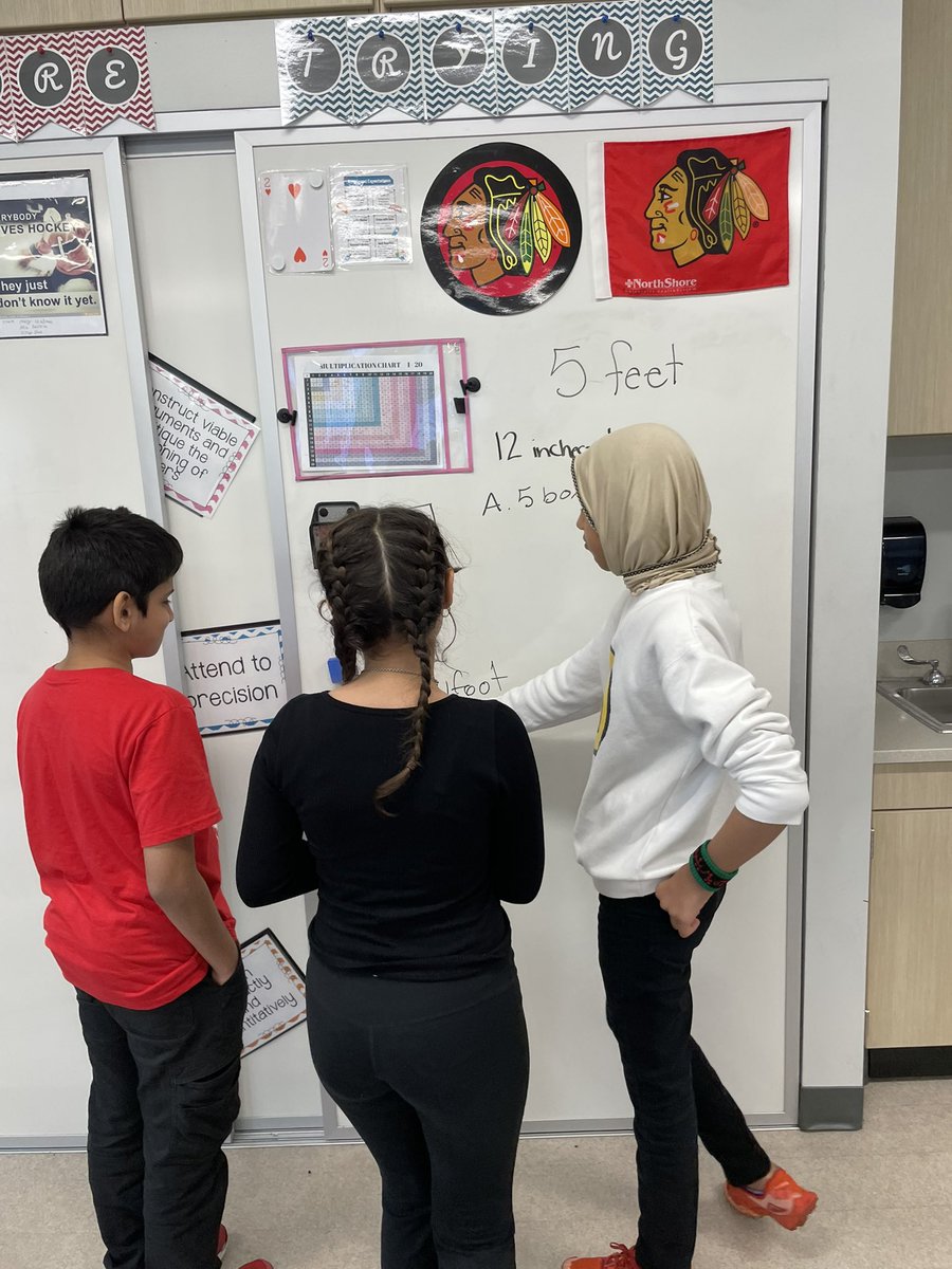 KaitlinBowker's tweet photo. Little estimating action for our thinking task in #6thgrademath today. Loved the various strategies and conversations taking place. #buildingthinkingclassrooms @LincJrHi https://t.co/lsAerLGf6j