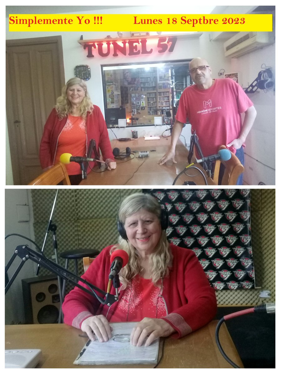 simplementeyoml's tweet photo. Quiero agradecerles por habernos acompañado al Sr Carlos Princz en la operación técnica y salida al aire , y a mi Maria Lucia Risso en la Idea, conducción, y producción integral del PgmRadial #SimplementeYo.N°371 del Lunes 18Septiembre 2023-Muchísimas gracias por tu atención https://t.co/acTFCcIAbq