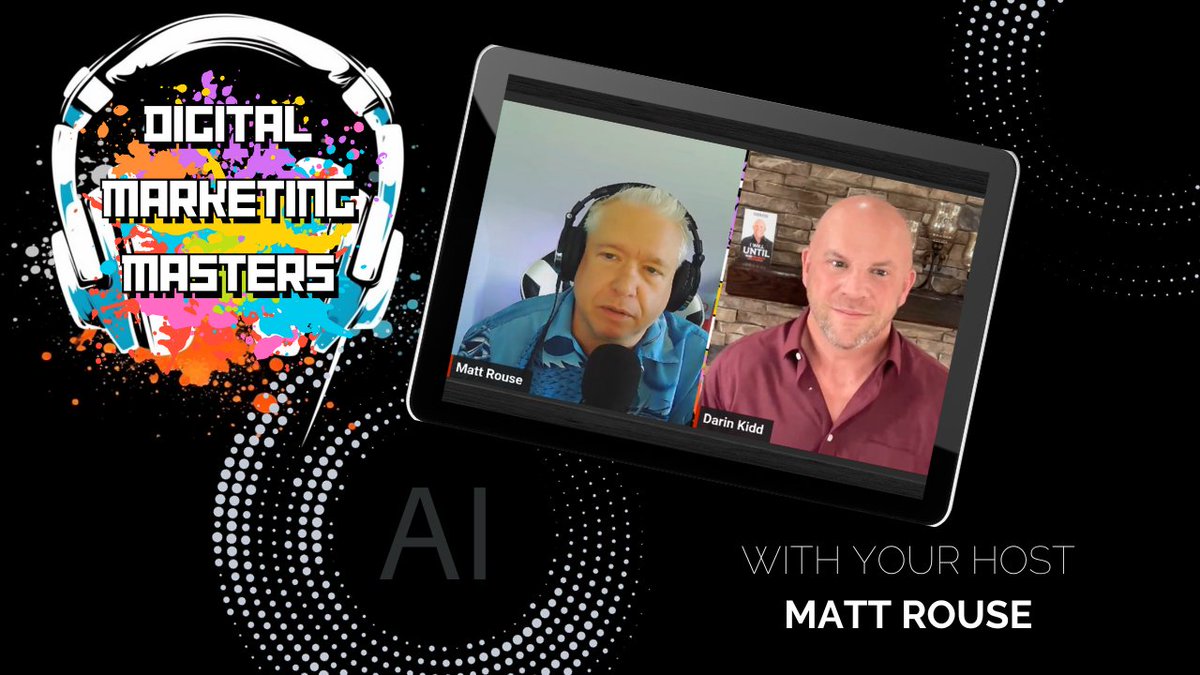 HookSEO's tweet photo. Unlocking Business Potentials with AI: A Deep Dive with Darin Kidd https://t.co/KJnseUkgi7 DMM Podcast with your host, Matt Rouse. https://t.co/twNLInMYQD
