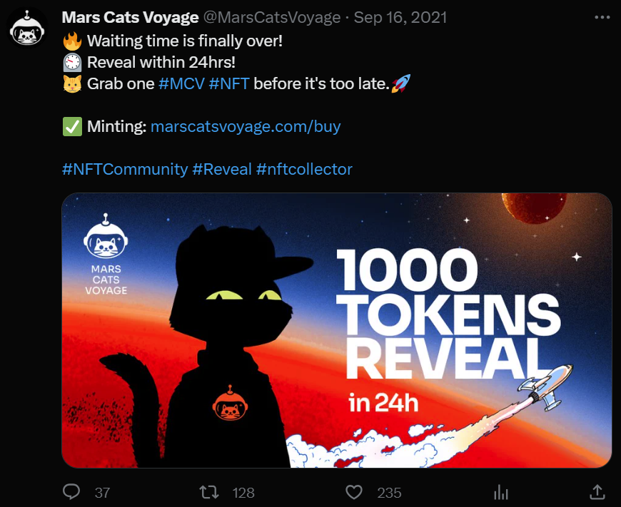 Mars Cats Voyage tweet media