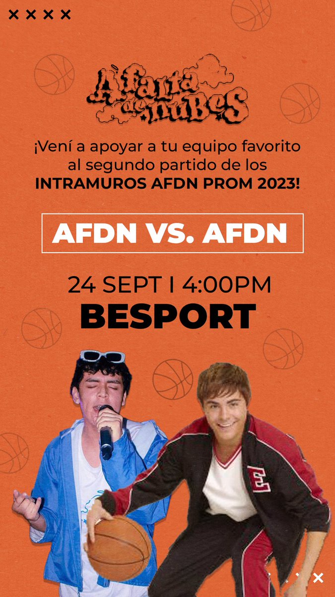 [☁️NUBE UPDATE]

Queremos hacerlos parte de esto y poder convivir más de cerca con ustedes, por eso están invitados el próximo domingo a jugar bkb contra la casa Nubes 👀🏀 ¡Los esperamos!

📆 24. 09. 2023 | 4:00PM
📍 BeSport Nuevo Cuscatlán 
🎟 Entrada gratis

#AFALTADENUBES