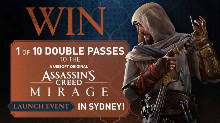 PressStartAU's tweet photo. WIN: 1 Of 10 Double Passes To The Exclusive Assassin's Creed Mirage Launch Party In Sydney https://t.co/N8HMUhyZ5N https://t.co/cZXhchEjeg