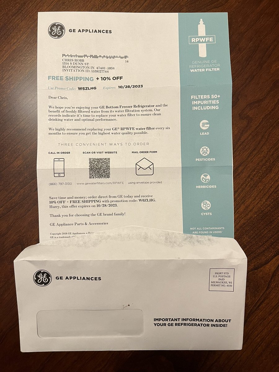 No, <a href="/GE_Appliances/">GE Appliances</a>, I am NOT enjoying my fridge since that piece of 💩 broke in less than a year.
