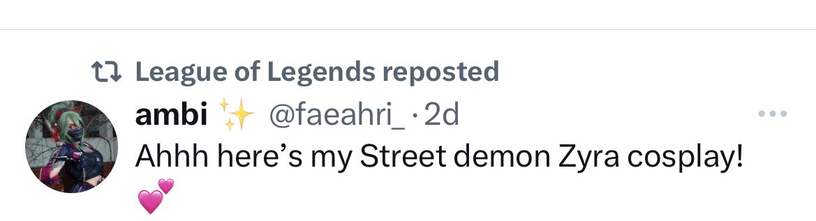 seraquira's tweet photo. I got retweeted by League of Legends and I can now die happy 🫡 https://t.co/pJn9XXoddq