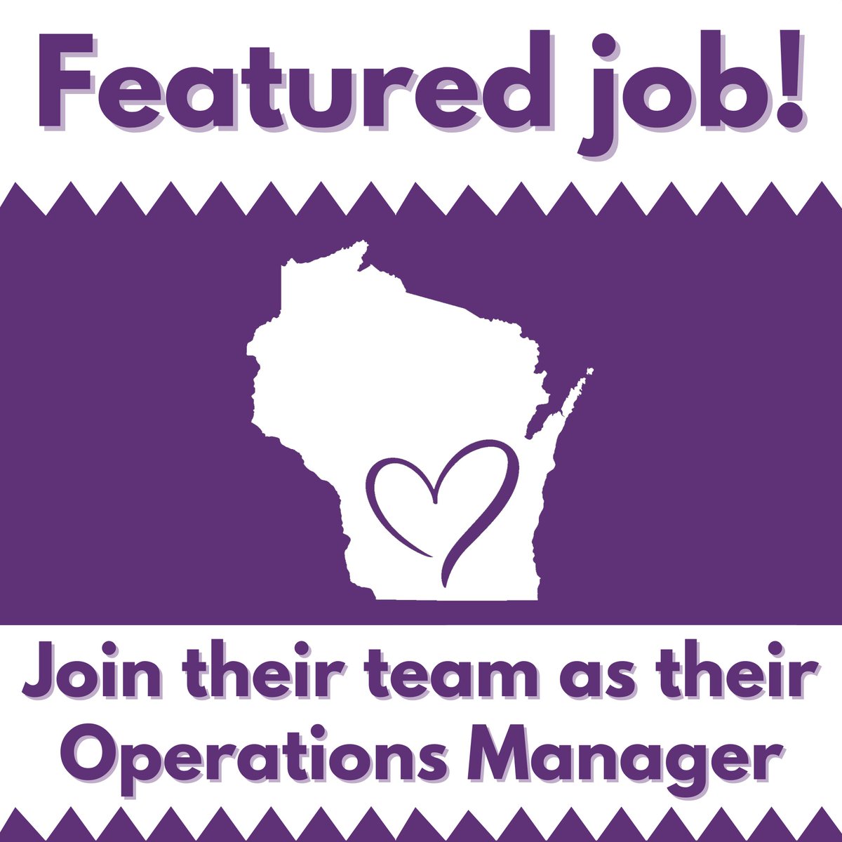 An Operations Manager is sought in #Madison or #remote in Wisconsin (learn more or apply ➡️ tinyurl.com/wmfwi) by <a href="/WMFwisconsin/">WMF Wisconsin</a>. $63K-$68K salary range + benefits (including 36 hr work week). Apply now for this important #job opening!

#NonprofitJobs #MadisonWI #MadisonJobs