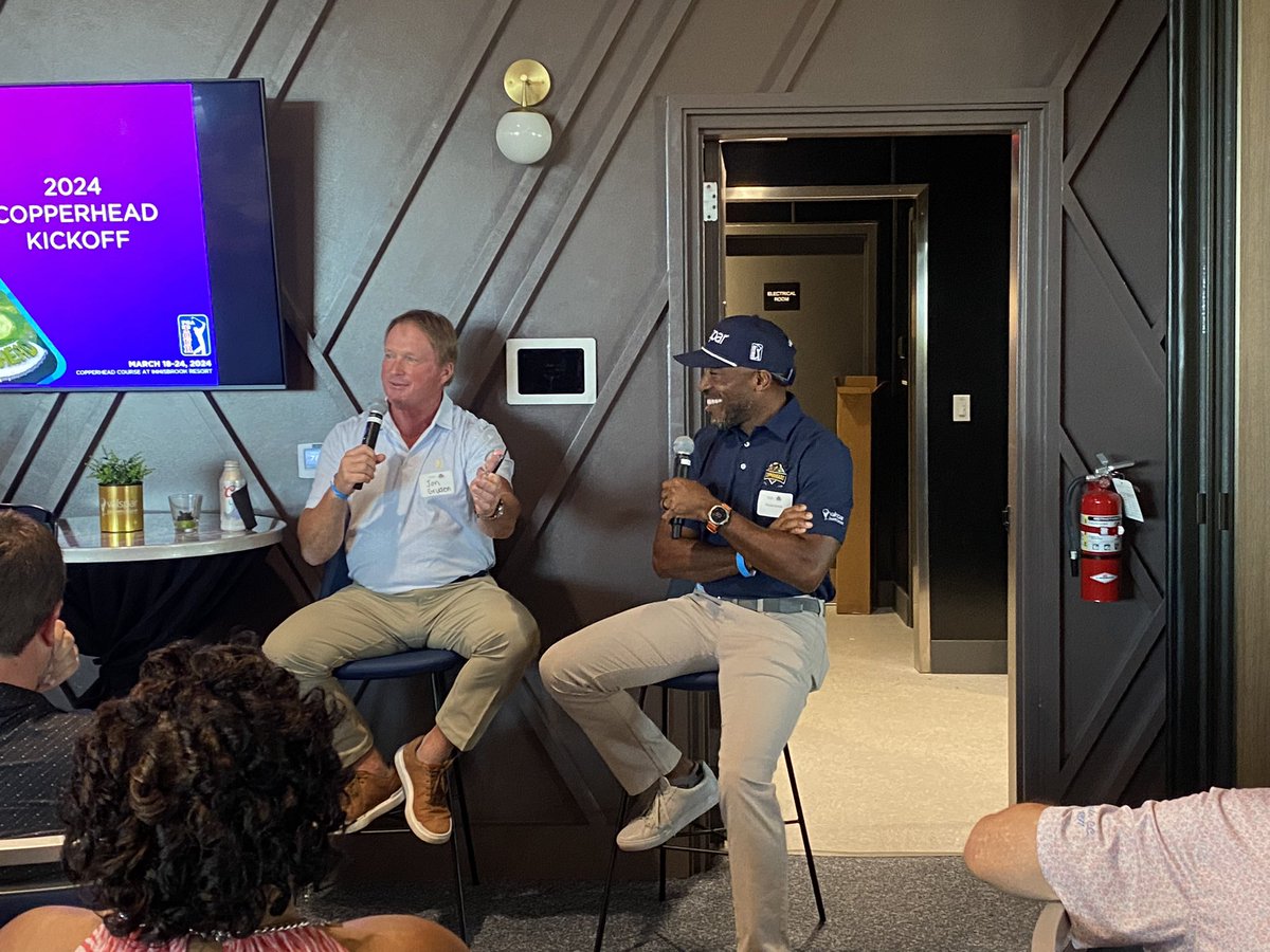 tracywest11's tweet photo. Great evening at our Copperhead Kickoff! Huge turnout and momentum for a phenomenal 2024 @ValsparChamp. Thanks @rondebarber and #jongruden for inspiring our group! #copperheads
#topgolfstpete https://t.co/FvQYTn6Jqf