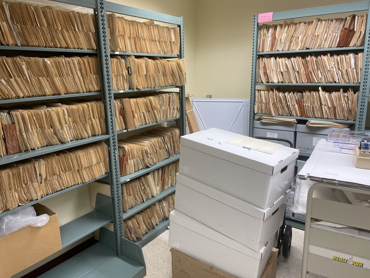 SchafferLibrary's tweet image. A look behind the scenes: This summer we transferred alumni files for the years 1930-1959 from College Relations to Special Collections &amp;amp; Archives. The files contain a wealth of information on Union College alumni and are some of our most requested items. archives.union.edu/repositories/3….