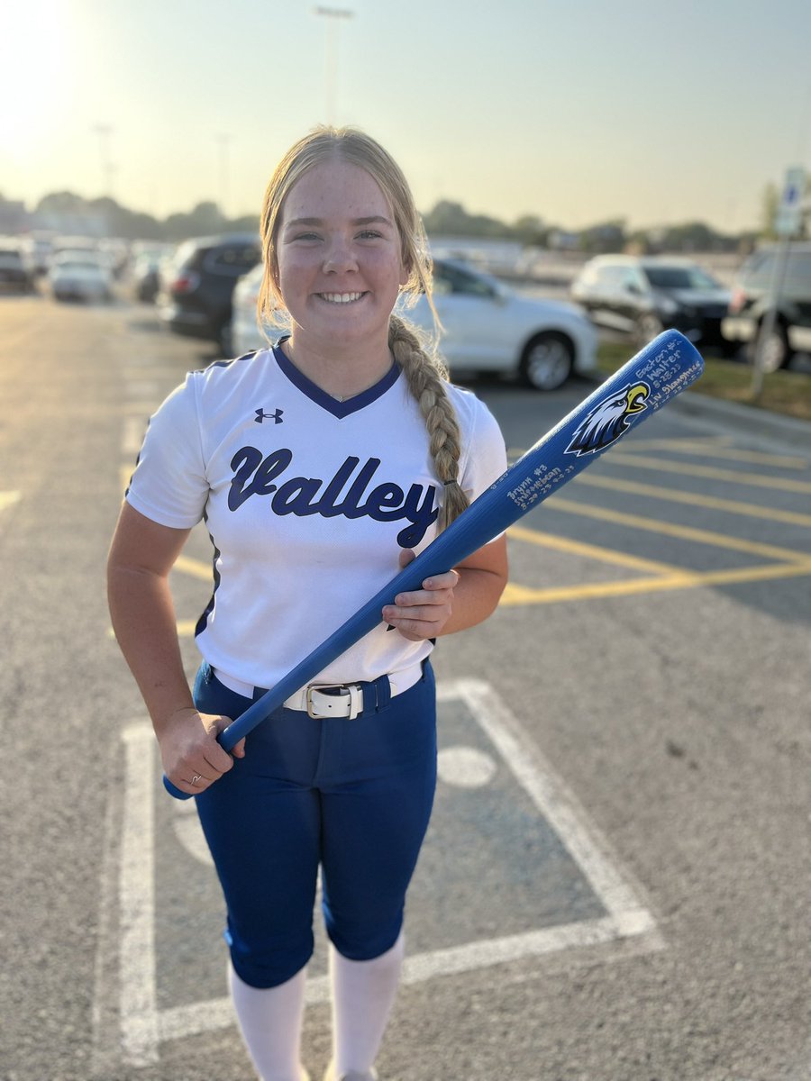 Tonight’s POTG for the varsity was <a href="/salomehaley2025/">Salomé Haley</a>. Sal played a flawless game at the hot corner and made an outstanding barehand play on a bouncing ball and threw the runner out at first with the help of a sick splits stretch at first by <a href="/stufflebean2024/">Brynn Stufflebean</a>! #NextPlay #OneValley