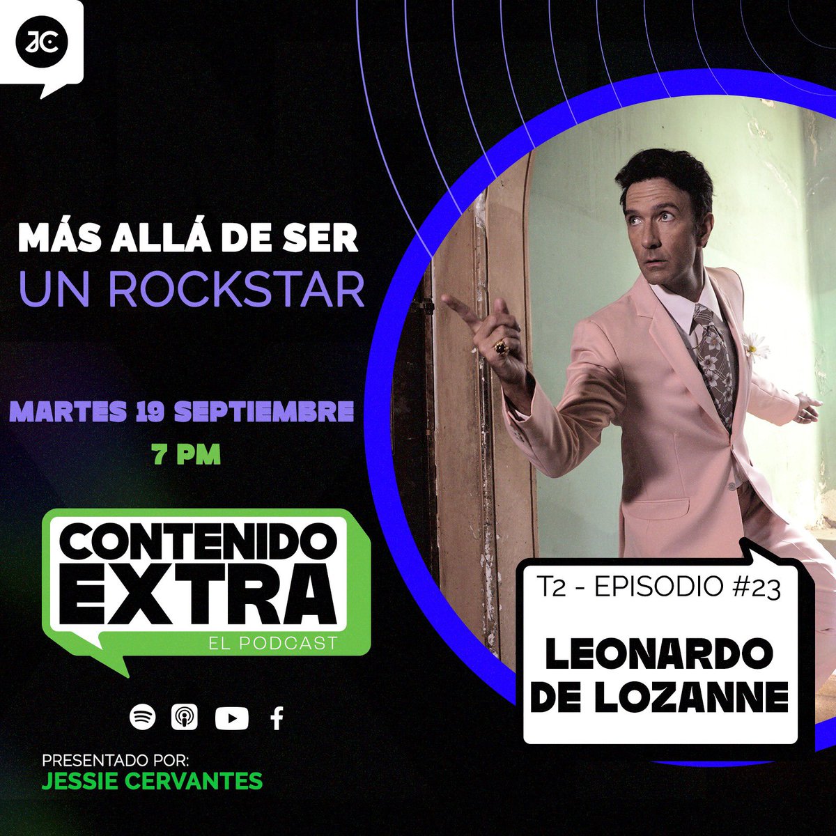 Mañana 7:00pm podrás escucharlo a través de <a href="/spotify/">Spotify</a> 🙌🏼 open.spotify.com/show/4suXmIFFV… Gracias <a href="/jessiecervantes/">Jessie Cervantes</a>