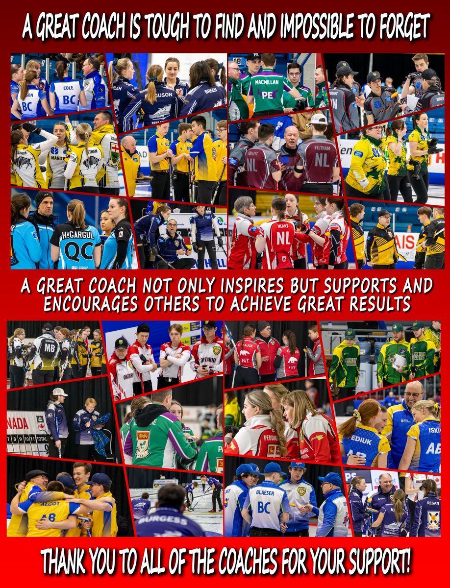 National Coaches Week provides an opportunity to recognize coaches for their incredible support by inspiring teams - in both curling and in life!  Thank you for all that you do!
These are a few pictures from U18 and U21 National Events in 2023.
