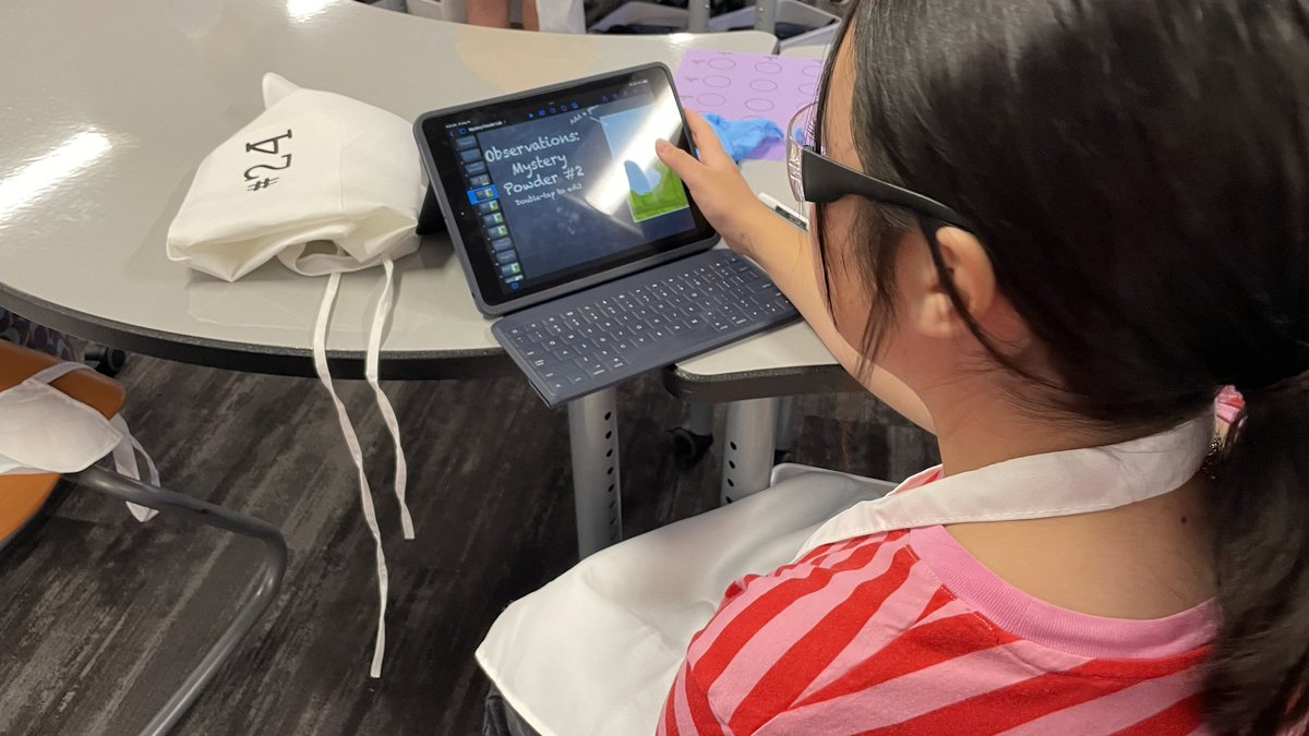 On Fridays, we are scientists! #teachindavis #AppleEdu #AppleEducationCommunity