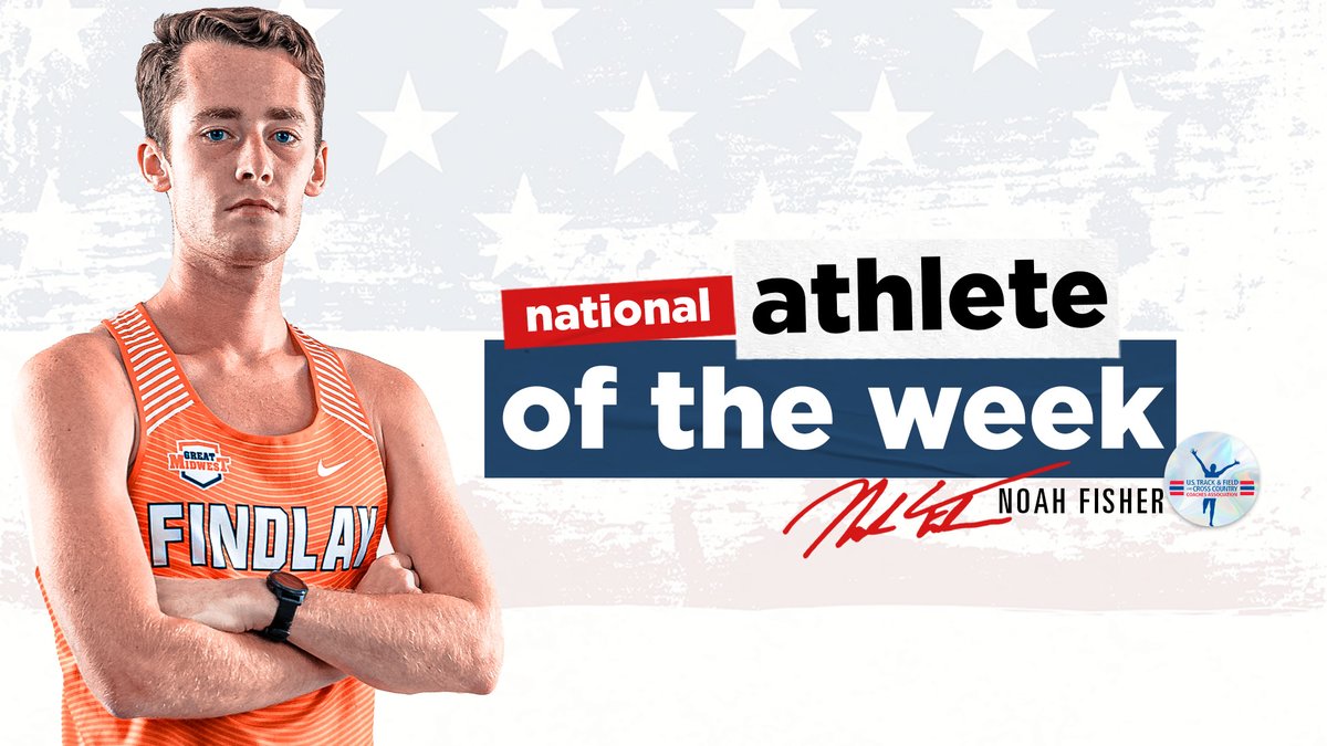 Noah Fisher has been named the USTFCCCA Men's Division II National Athlete of the Week.

This is the first time in program history that an athlete from UF has been named National Athlete of the Week during the cross country season.

🇺🇸:findlayoilers.com/news/2023/9/18…