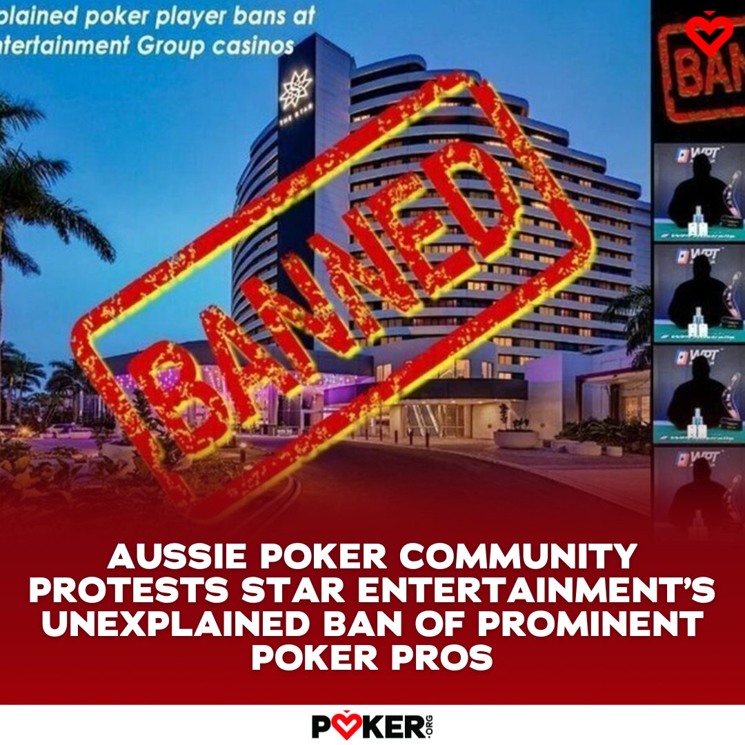 ‼️ The founder of Australian Poker Schedule, Craig Abernethy (<a href="/CraigAbs/">Craig Abernethy</a>), created an online petition seeking an explanation for the bans of at least 8 prominent poker players.

With more than 600 signees, the petition cites alleged unfair practices by Star Entertainment.

Haley