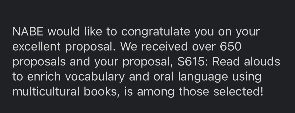 Sara (@mscastro2022) on Twitter photo Excited to announce that <a href="/ambrosio_ay/">Ms.Ambrosio</a> <a href="/Michell89625864/">Michelle Price</a> and I will be presenting on the topic of vocabulary and oral language enrichment using multicultural read alouds at NABE! #NABE2024 #leerespoder Excited to announce that <a href="/ambrosio_ay/">Ms.Ambrosio</a> <a href="/Michell89625864/">Michelle Price</a> and I will be presenting on the topic of vocabulary and oral language enrichment using multicultural read alouds at NABE! #NABE2024 #leerespoder