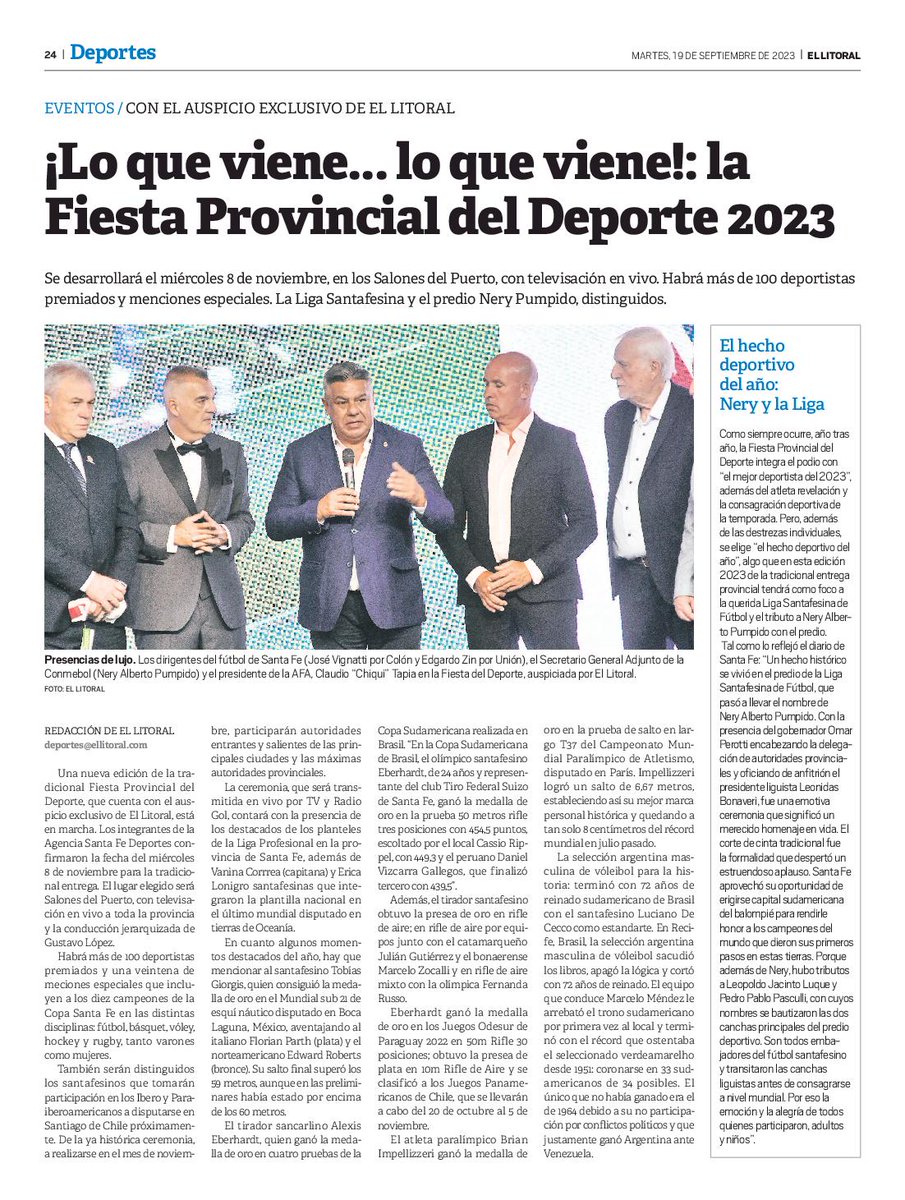 Lo que viene... lo que viene, Fiesta Provincial del Deporte 2023!!!
