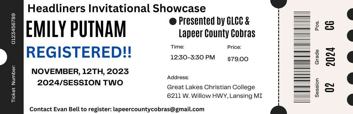 Evan Bell (@coachevanbell) on Twitter photo Excited to announce our first 2024, CG Emily Putnam from Central Montcalm <a href="/EmilyPutnam18/">Emily Putnam</a> has registered for the Headliners Invitational! <a href="/CMGirlsBball/">Coach Putnam</a> Let's go! Excited to announce our first 2024, CG Emily Putnam from Central Montcalm <a href="/EmilyPutnam18/">Emily Putnam</a> has registered for the Headliners Invitational! <a href="/CMGirlsBball/">Coach Putnam</a> Let's go!