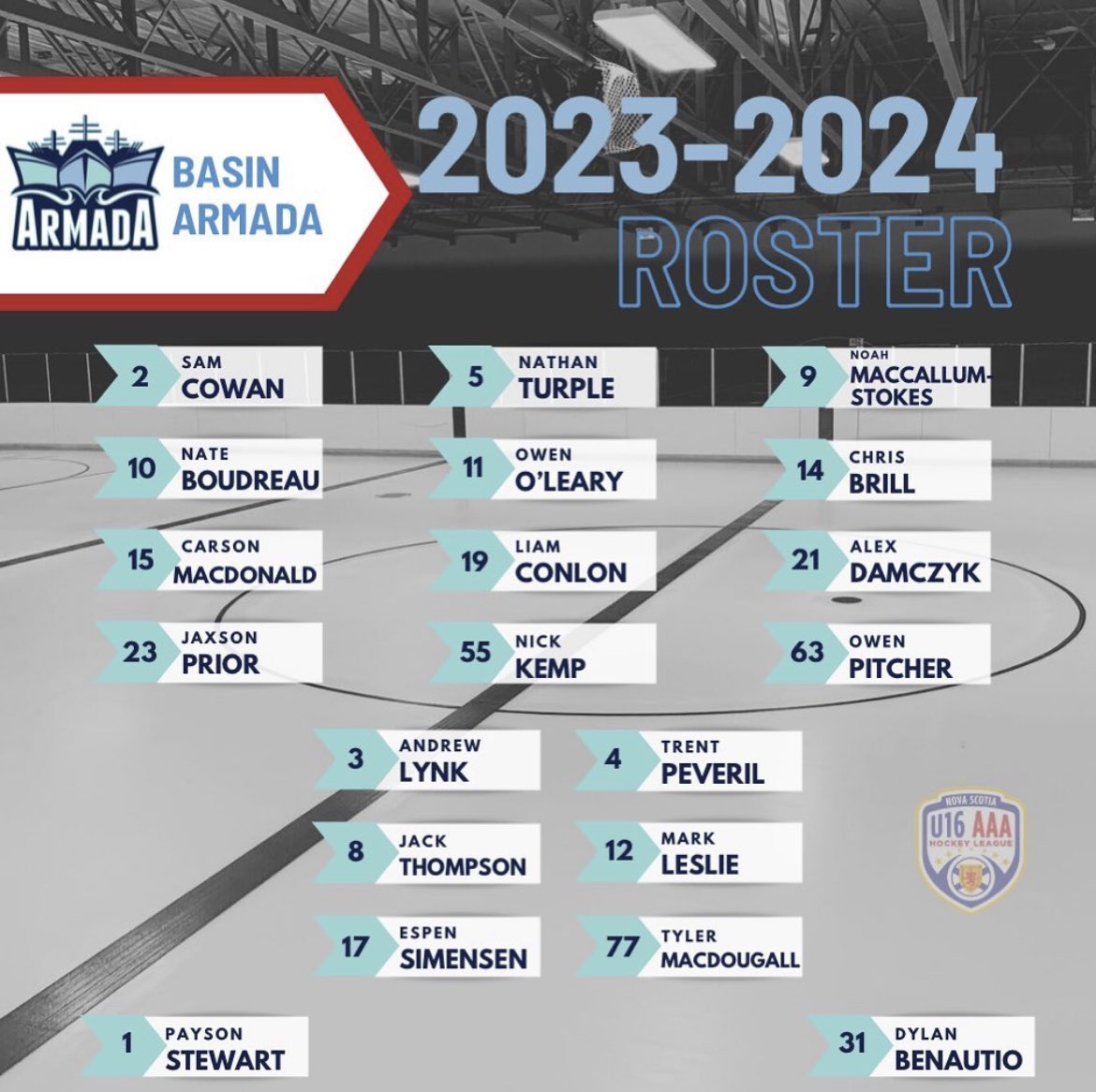 BasinArmada's tweet image. Your 2023-24 Armada @NSU16AAAHL