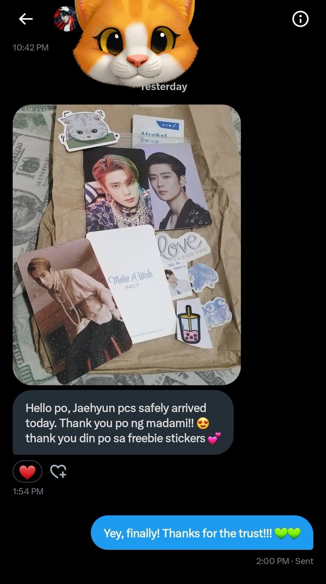 PSMerch_DVO's tweet photo. Thank you for the trust and patience!! 💚💚

#PSMerchFeedbacks https://t.co/Ws704RJkas