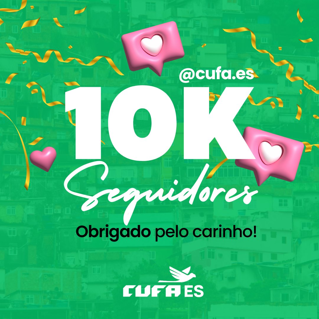 gnadipeh's tweet photo. Já somos 10 mil no Instagram e a nossa família só cresce! O nosso muito obrigado a todos vocês que fazem parte dessa história e nos ajudam a levar nossa mensagem mais longe, curta, comente e compartilhe com mais pessoas também. 🚀🚀😊😊

#cufaes #cufa #siga #compartilhe https://t.co/eLYuM5g6rq